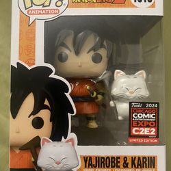 Funko Pop Yajirobe and Karin Limited Edition C2E2 Exclusive