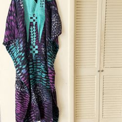 Beautiful Embroidery African Print Kaftan 