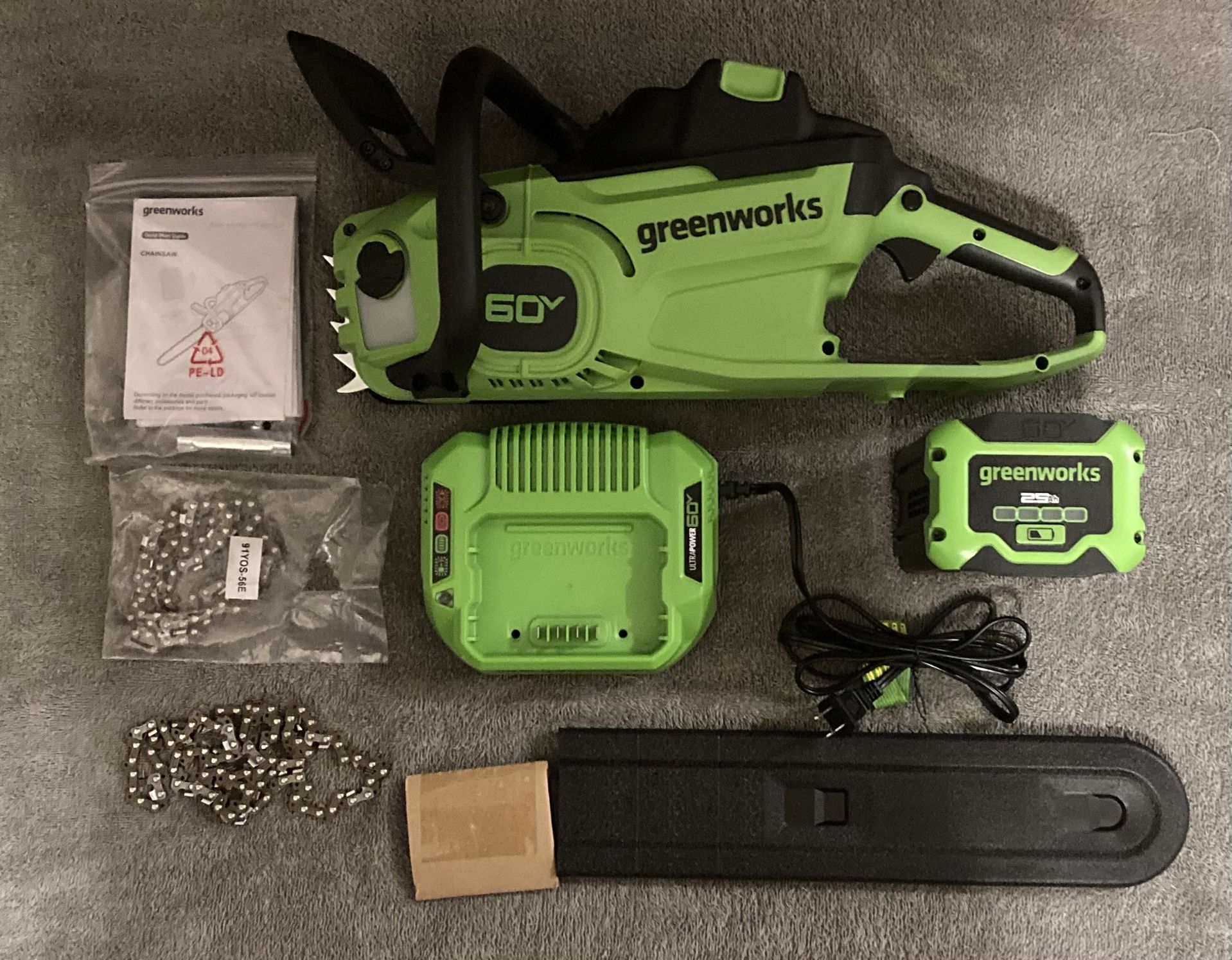 Greenworks 16in Electric Chainsaw - New Open Box