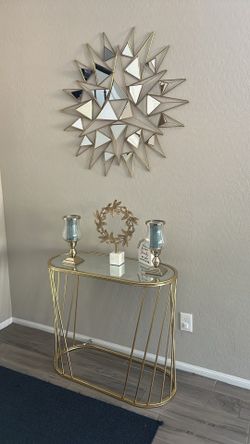 Table with accessories