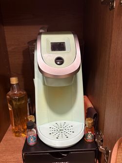Tiffany Blue Keurig Coffee Maker and Pod Drawer