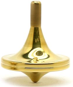 Mini Spinning Top Alloy Balance Golden Metal Gyroscope Performance Toys