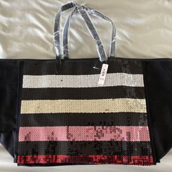Brand New Victoria’s Secret Black Tote Bag 