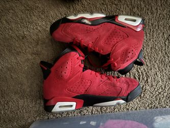 Red Retro Jordan 6s Size 8