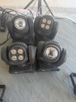 Dual-Head LED Moving Stage Lights – Set of 2