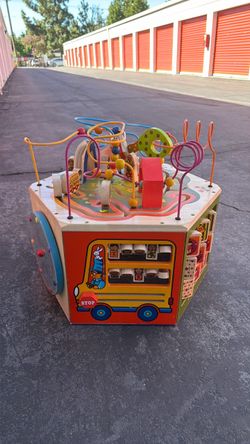 Wooden Kids Activity Cube Play Center