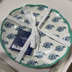 VIRAL  SOLD OUT  NEW Roller Rabbit Target Bouquet Melamine 9” Salad Plates