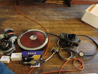 454 Chevy Parts Breather Starter Alternator Carborator Led Lights 