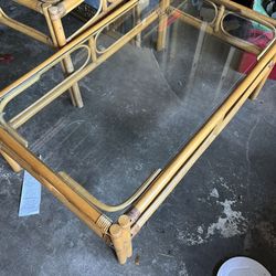 3 Piece Glass Table Set