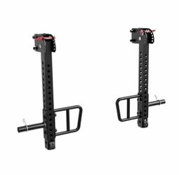 Mikolo Adjustable Jammer Arms for 3" x 3" Power Cage Rack Attachments, Belt Squats, Curls, Rows,Home