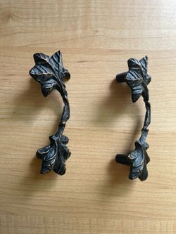Leaf Design Cabinet Handles