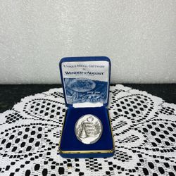 Wendell August Forge Hammered Aluminum School Teacher pin/brooch