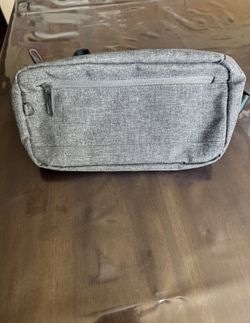 Gray fanny pack