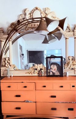 Antique Angel Mirror
