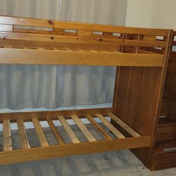 Twin over twin bunk with drawers