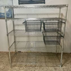 Stainless steel shelves