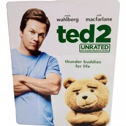 Ted 2 Blu-ray & DVD Steelbook Mark Wahlberg No Scratches On The 2 Discs