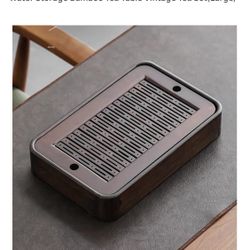 14 Inch Bamboo Tea Tray Chinese Gongfu Tea Tray NEW