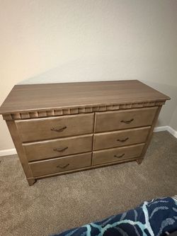 6-Drawer Wood Dresser