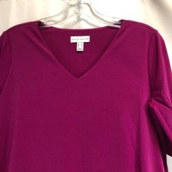 Susan Graver Liquid Knit Elbow Sleeve Tiered Tunic