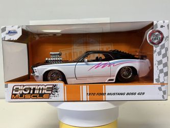 1970 Ford Mustang Boss 429 Diecast Model Car: 1/24 Scale, New In the Box By Jada