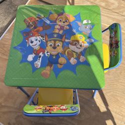 Kids Paw Patrol Activity Table & Chairs