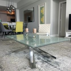 Crushed Glass Coffee Table 