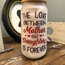 Beer Glass Cup 18 Oz - Add A Photo To The Other Side - Mothers Day Gift 