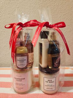 Brand New Bath & Body Works MINI SIZE SET WITH SINGLE WICK CANDLE, $20 EACH