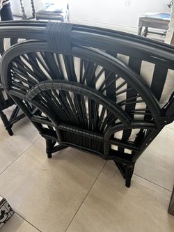 K Spiegelman Interiors 2 Plantation Chairs & Ottomans Living Room Furniture Custom Made