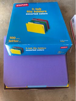3 tab file folders letter and legal size