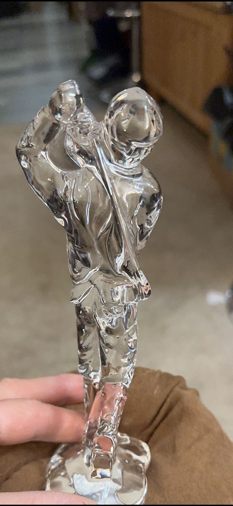 Waterford Gothic Signed Male (men's) Golfer On Stand