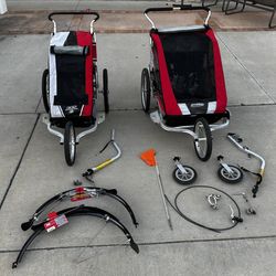 Two Chariot Cougar Jogging Stroller Bicycle Trailer