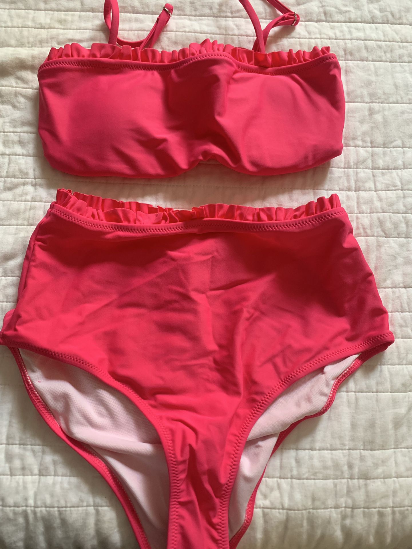 Hot pink swim suit size S