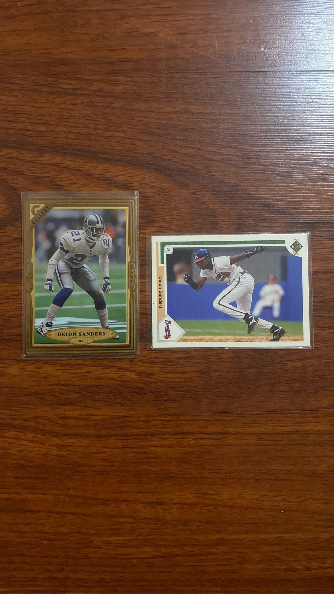 Deion Sanders Football And Baseball Card. $10 For Both