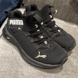Black Puma Kids Shoes