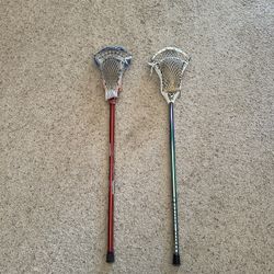 2 Custom lacrosse Sticks