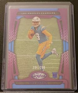 2025 Panini Certified Tre Harris Rookie Mirror Purple #294/299