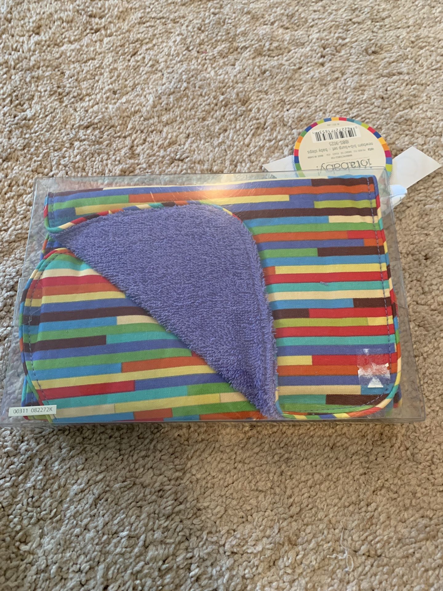New Baby Burp Cloth and Bib