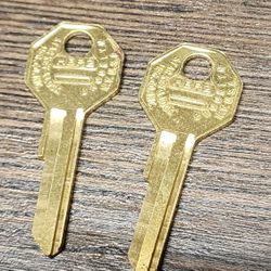 Vintage Star Hbr2 Key Uncut Gm 