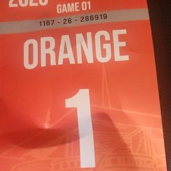 Dolphins VS JETS Monday Night Parking Orange!