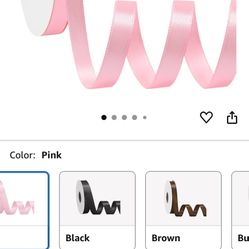 Pink Satin Ribbon
