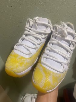 Air Jordan 11 Retro Low Yellow Snakeskin, Women’s,Size 9.5 men’s SZ 8