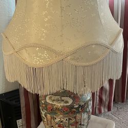 Canton Porcelain Lamp, China, Late 19th Century