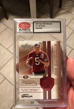 sports collectors digest jeff garcia
