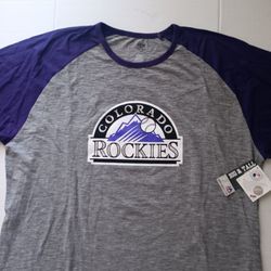3XLT Colorado Rockies Charlie Blackmon Majestic 3/4 Sleeve Jersey Tee