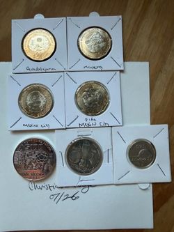 1986 World Cup Silver pesos & 2026 World Cup Mexican pesos