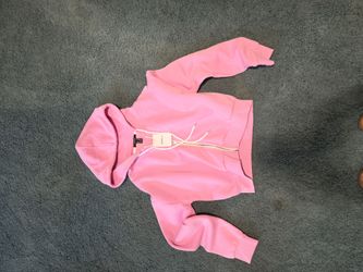 BRAND NEW WITH TAGS PINK HOODED SWEAT JACKET SZ M ADULT SEE DESCRIPTION