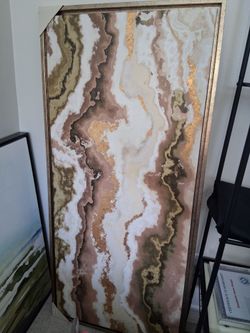 Large Abstract Marble Wall Art Canvas