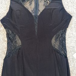 New Black Lace Dress Size Large